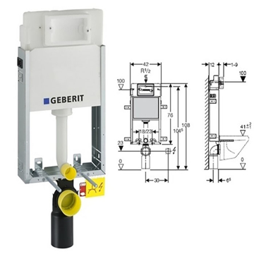 Slika Kombifix Basic WC-konzolni GEBERIT 110.100.00.1