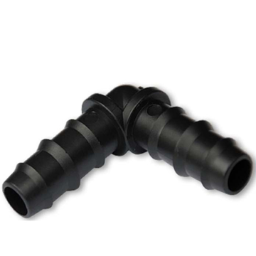 Slika Plastično rebrasto koleno 18x18 mm