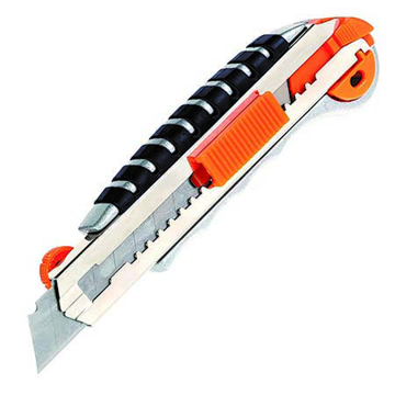 Slika Skalpel 18 mm PROFI – aluminijumski nož sa magazinom oštrica