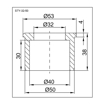 Slika Kanalizacioni reducir Ø 50/32 STY