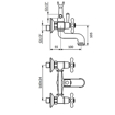 Slika Baterija BRONTEE za kadu NB12101