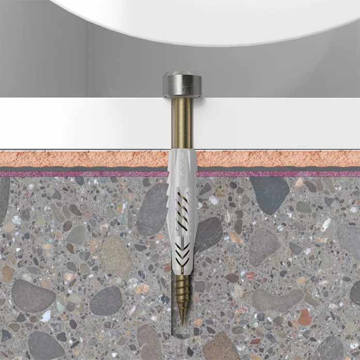 Slika Šraf za WC šolju Fischer WCN2 60562 set za montažu WC šolje inox