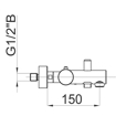 Slika Herz Fresh baterija za kadu termostatska komplet 00336