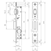 Slika Brava Titan za Metalna Vrata Valjak 821/17 V (17 mm)