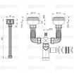 Slika Sifon sudopere KRUTI 2/1-preliv F 115 (230 900)