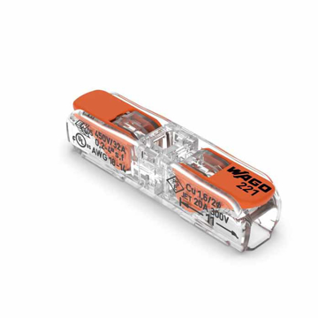 Slika WAGO 221-2411 prolazna klema sa polugom 2P 0,2–4 mm² 32A 450V